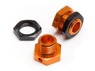 HPI 101785 - 5MM HEX WHEEL ADAPTERS TROPHY BUGGY (ORANGE/BLACK)